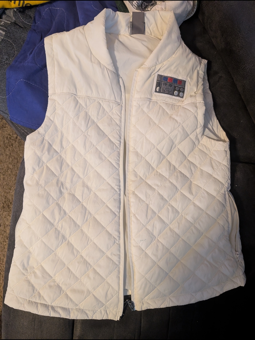 Her Universe White Quilted Star Wars Puffer Vest